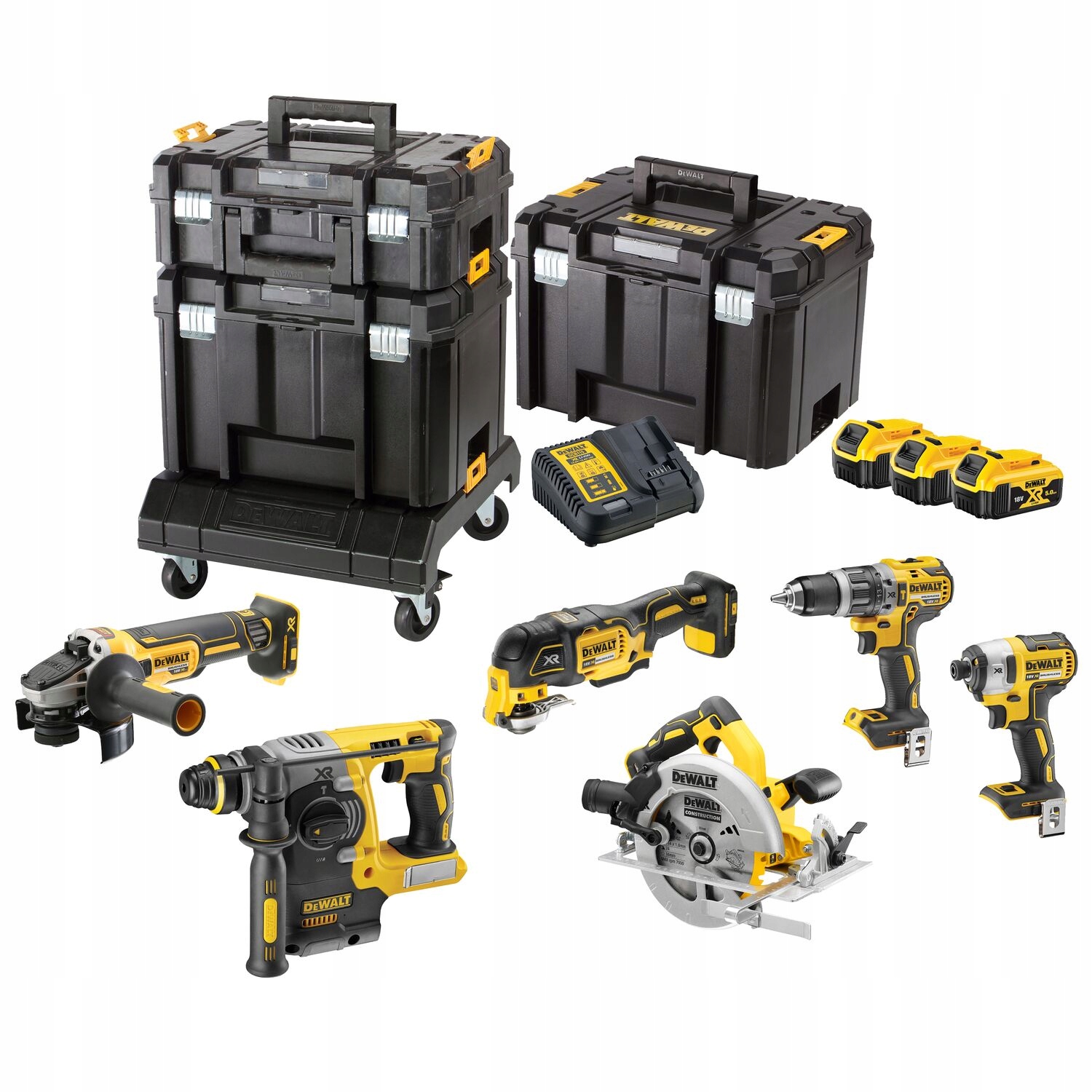 DEWALT DCK685P3T 18V akumulátorové náradie, 6-dielna sada